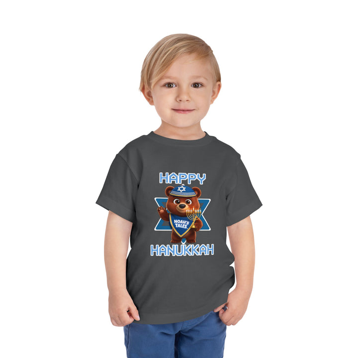 Noah’s Tales™ Happy Hanukkah Bear Boy's Bella T-Shirt