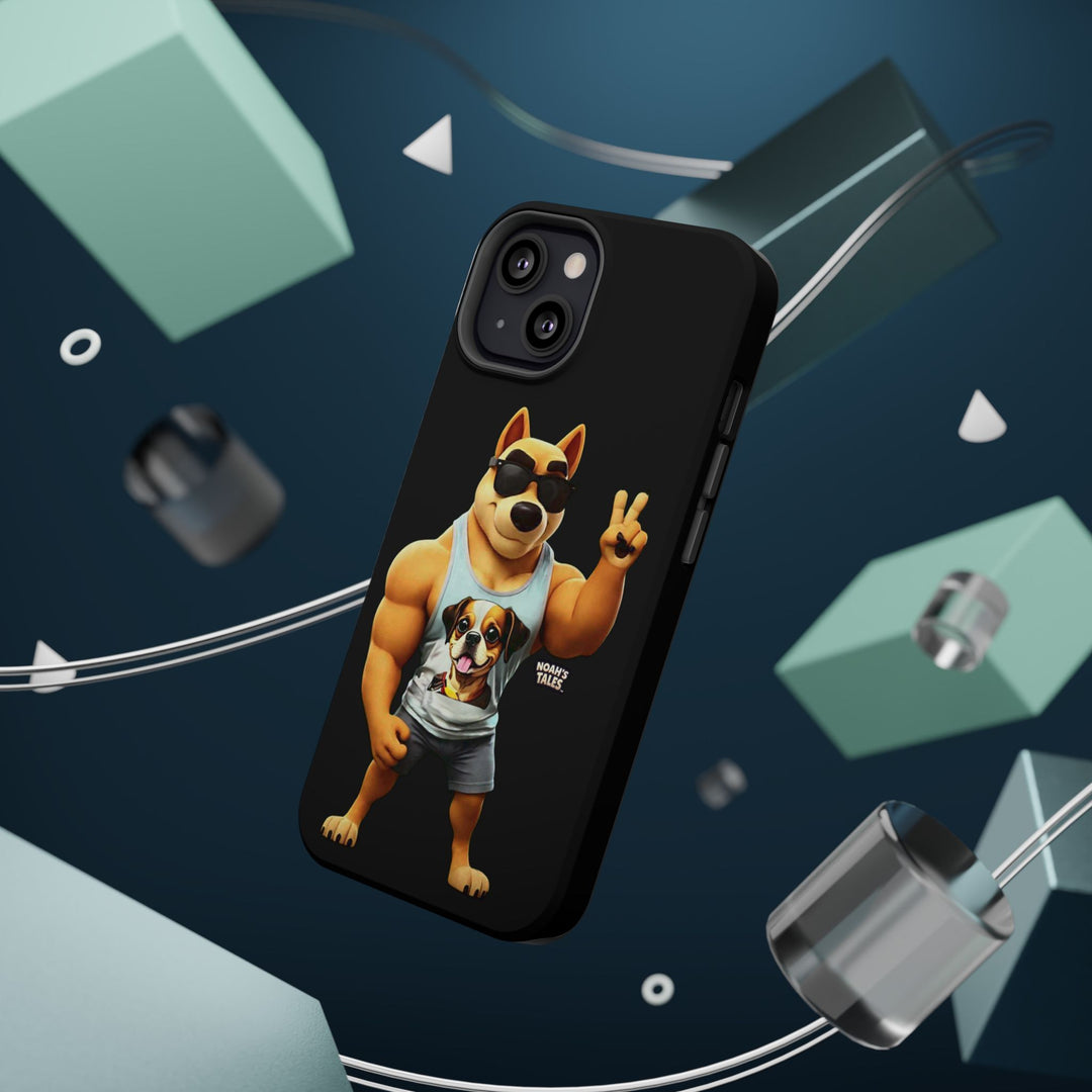 Noah’s Tales™ Ranger Magnet Phone Case Pet Lover Phone Cover Funny Phone Case Unique Gift for Dog Owners Quirky Dog Design