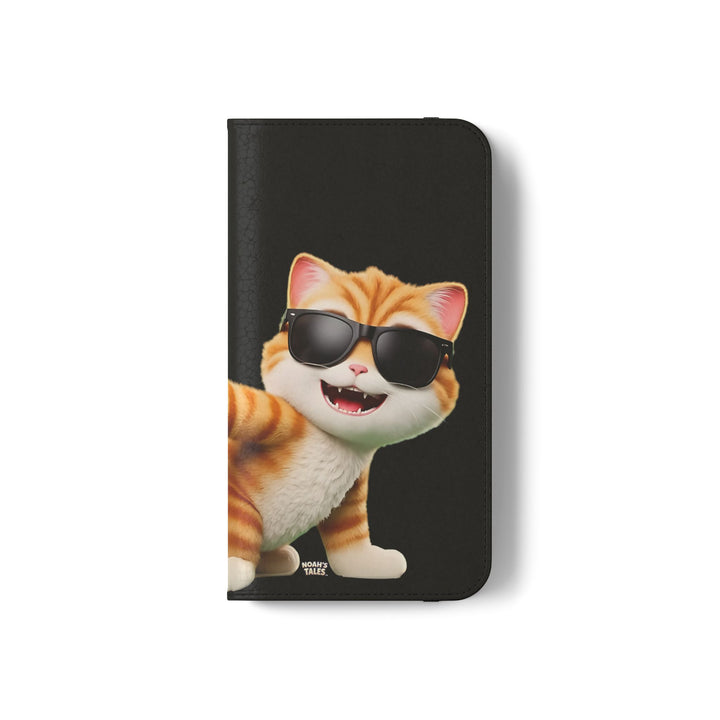 Noah’s Tales™ Tommy Flip Case Cartoon Phone Cover Pet Lover Gift Trendy Smartphone Wallet Animal Print Case