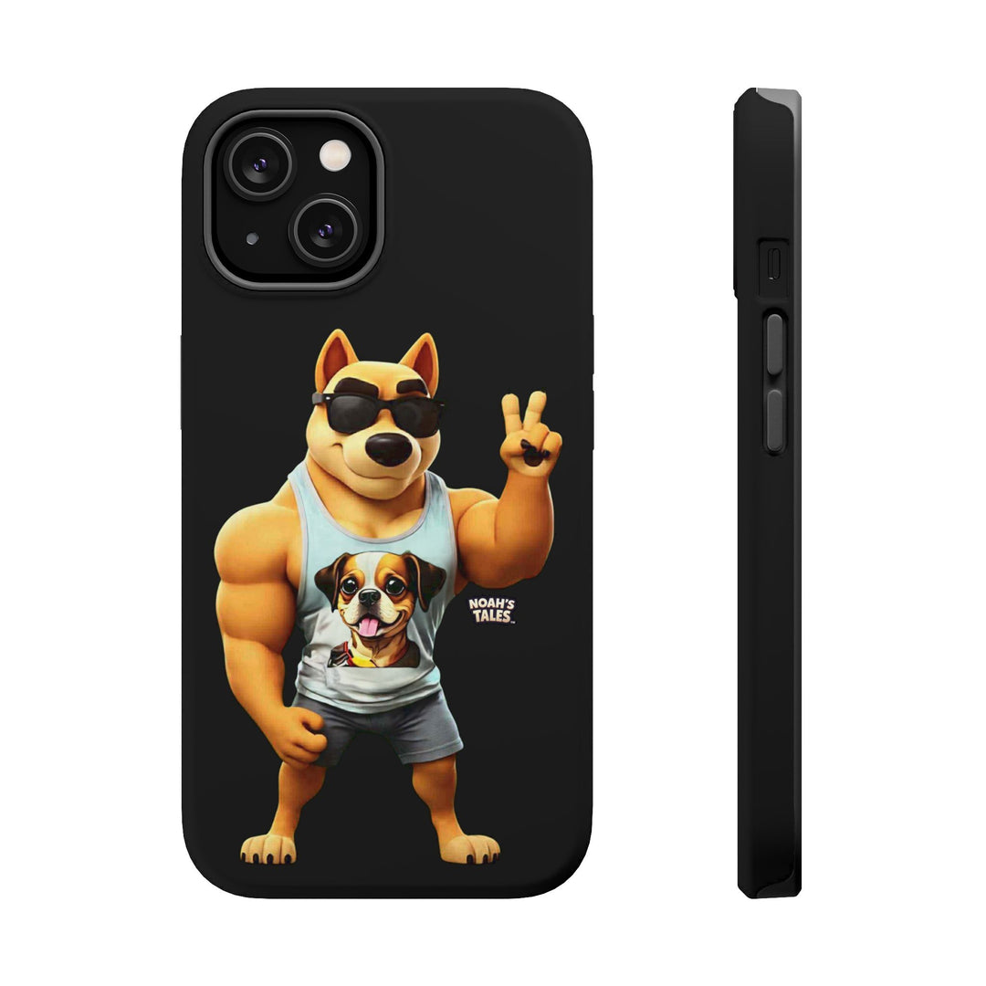 Noah’s Tales™ Ranger Magnet Phone Case Pet Lover Phone Cover Funny Phone Case Unique Gift for Dog Owners Quirky Dog Design