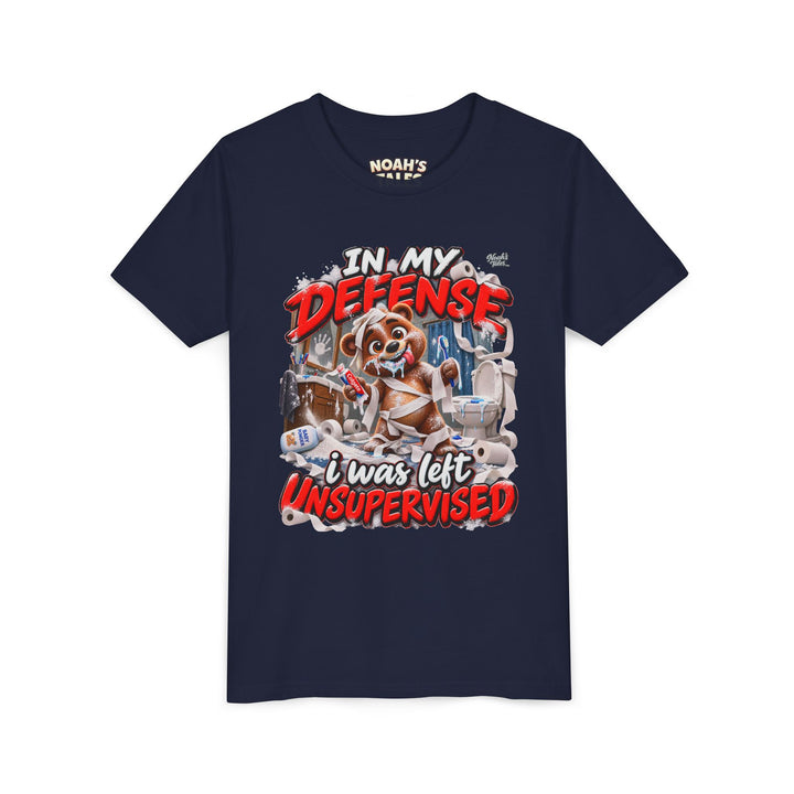 Noah’s Tales™ In My Defense I Was Left Unsupervised | Baxter Girl's Bella T-Shirt