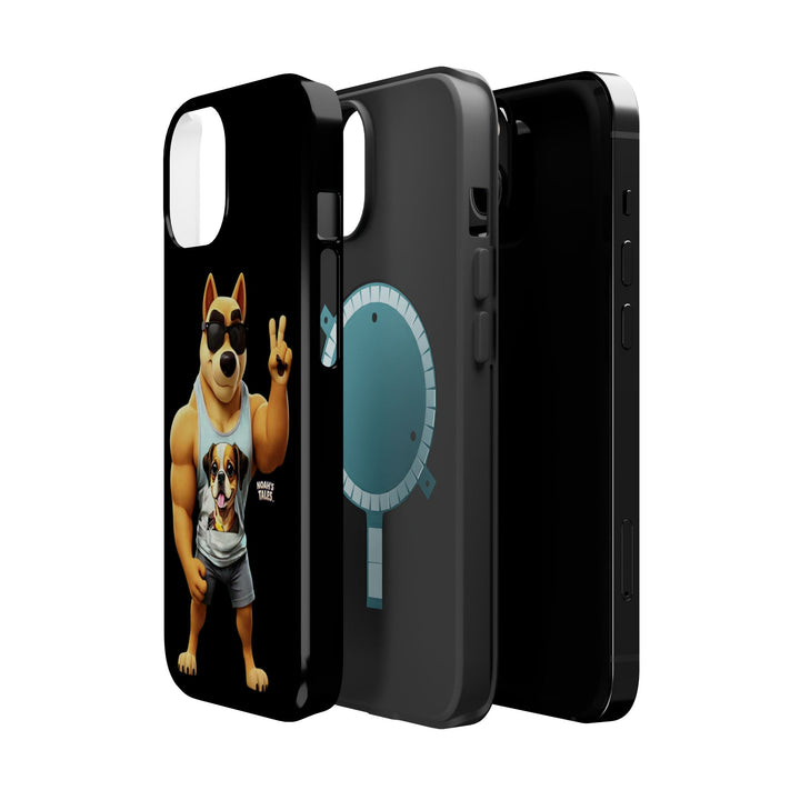 Noah’s Tales™ Ranger Magnet Phone Case Pet Lover Phone Cover Funny Phone Case Unique Gift for Dog Owners Quirky Dog Design