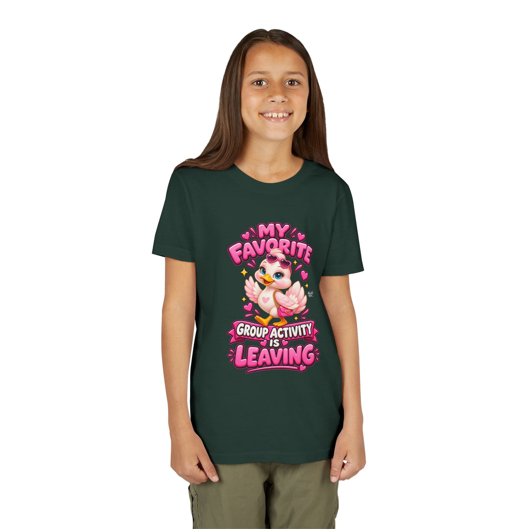 Noah’s Tales™ My Favorite Group Activity Is Leaving | Luna Girl's Bella T-Shirt