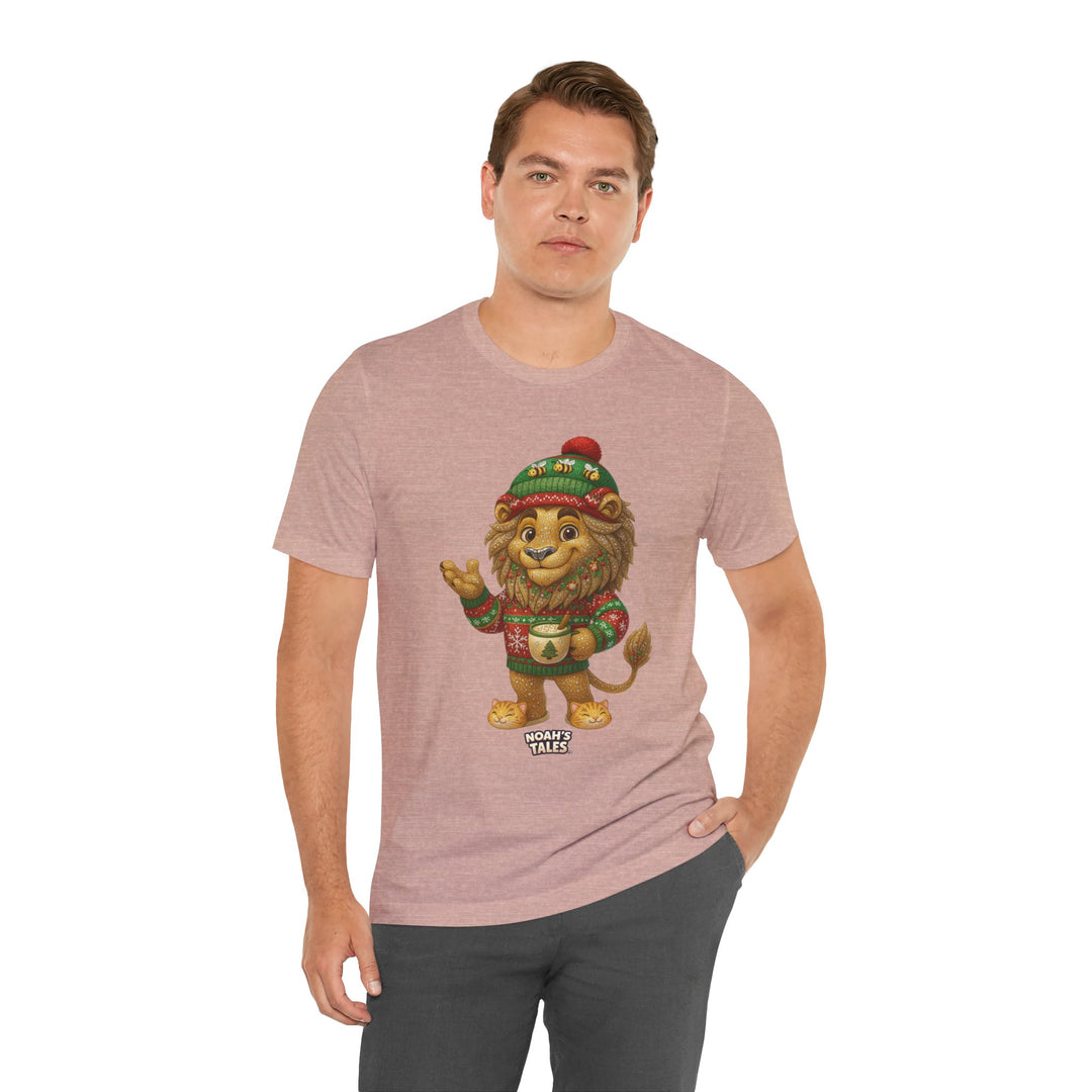 Noah’s Tales™ Christmas Leo Men's Bella T-Shirt