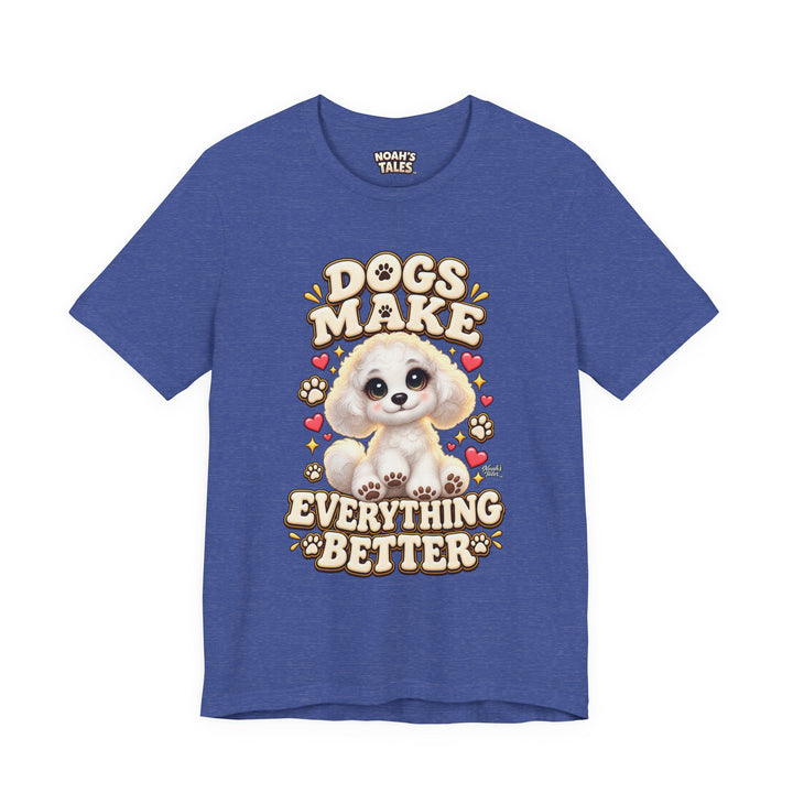 Noah’s Tales™ Dogs Make Everything Better | Coco Men's T-Shirt