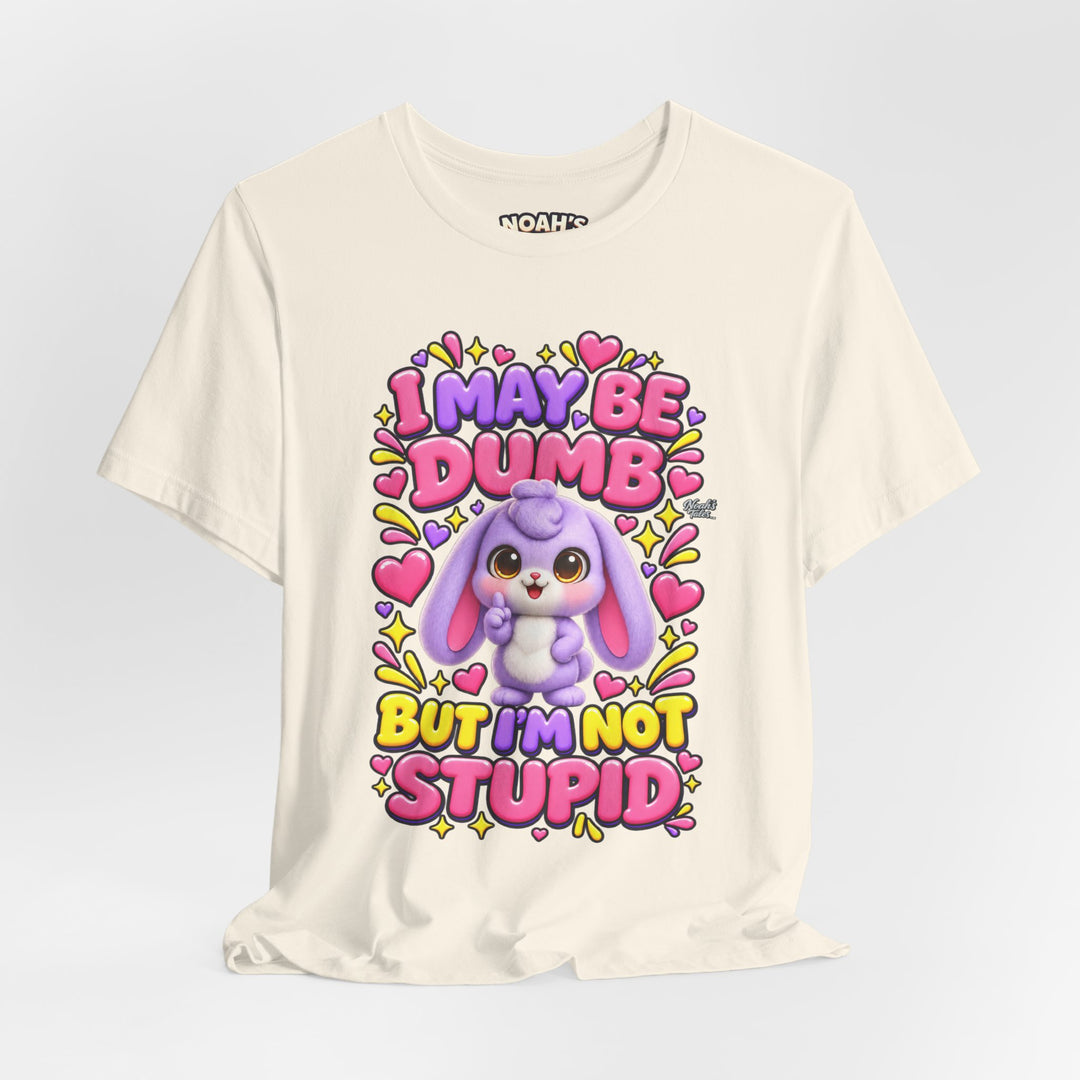 Noah’s Tales™ I May Be Dumb But I’m Not Stupid | Lilac Men's T-Shirt