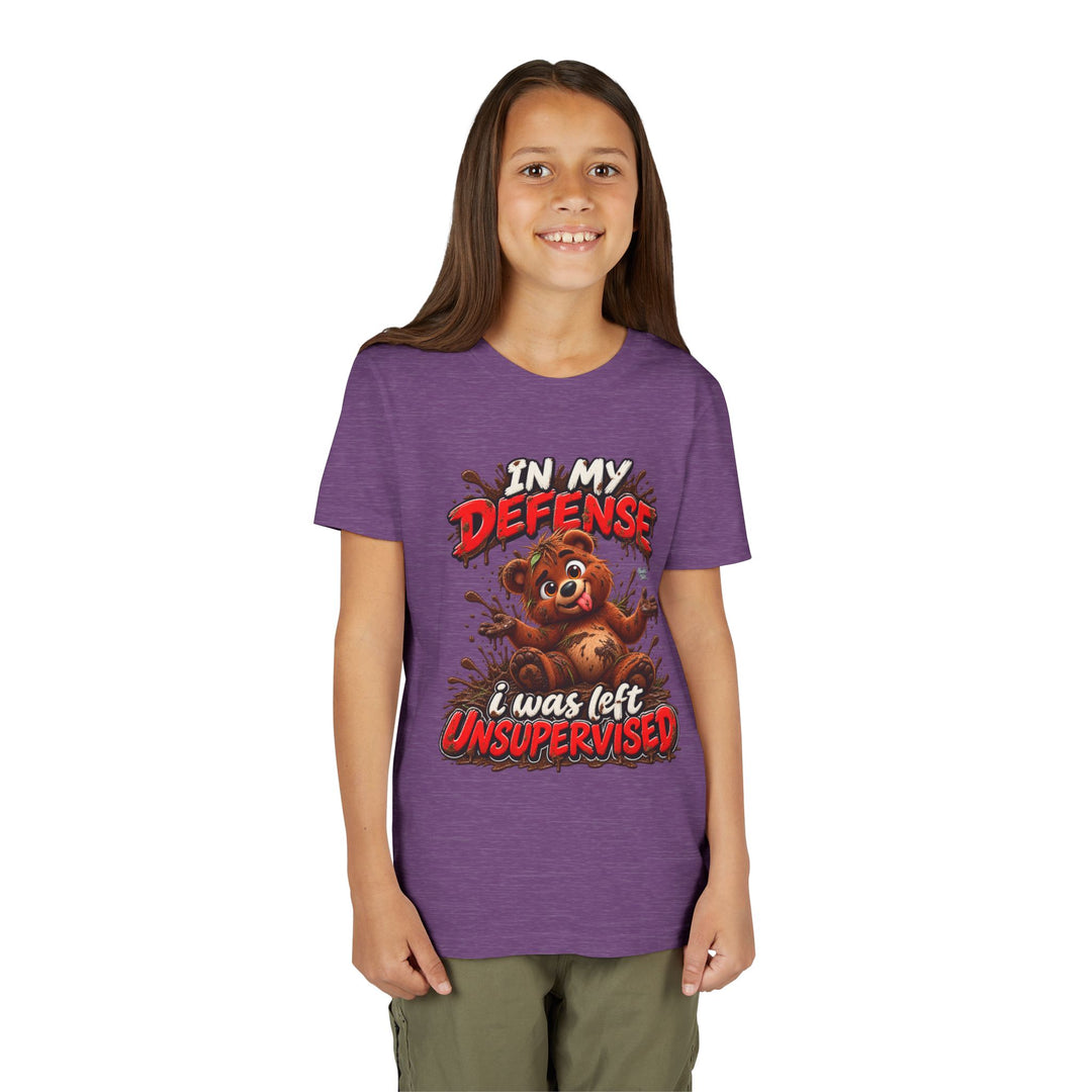 Noah’s Tales™ In My Defense I Was Left Unsupervised | Baxter Girl's Bella T-Shirt