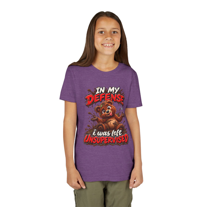 Noah’s Tales™ In My Defense I Was Left Unsupervised | Baxter Girl's Bella T-Shirt