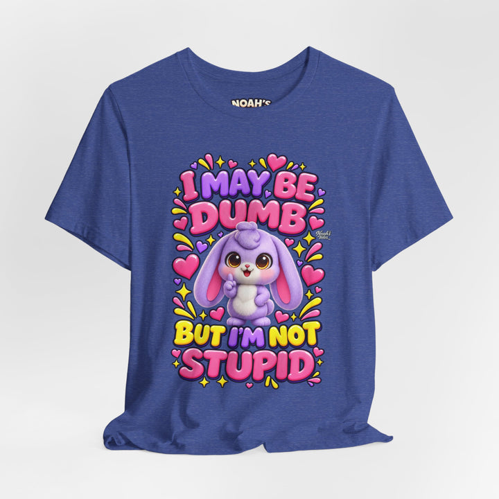 Noah’s Tales™ I May Be Dumb But I’m Not Stupid | Lilac Men's T-Shirt