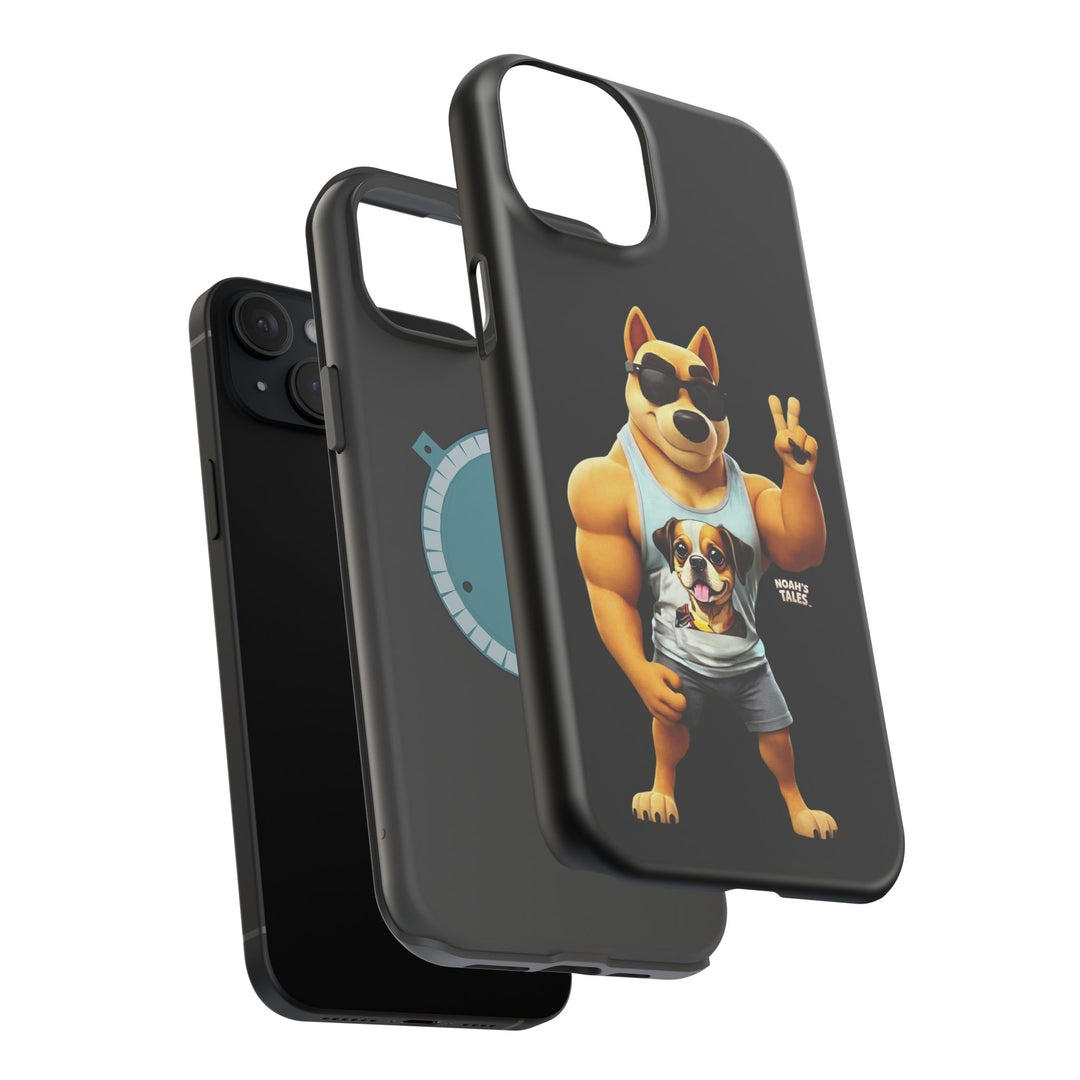Noah’s Tales™ Ranger Magnet Phone Case Pet Lover Phone Cover Funny Phone Case Unique Gift for Dog Owners Quirky Dog Design