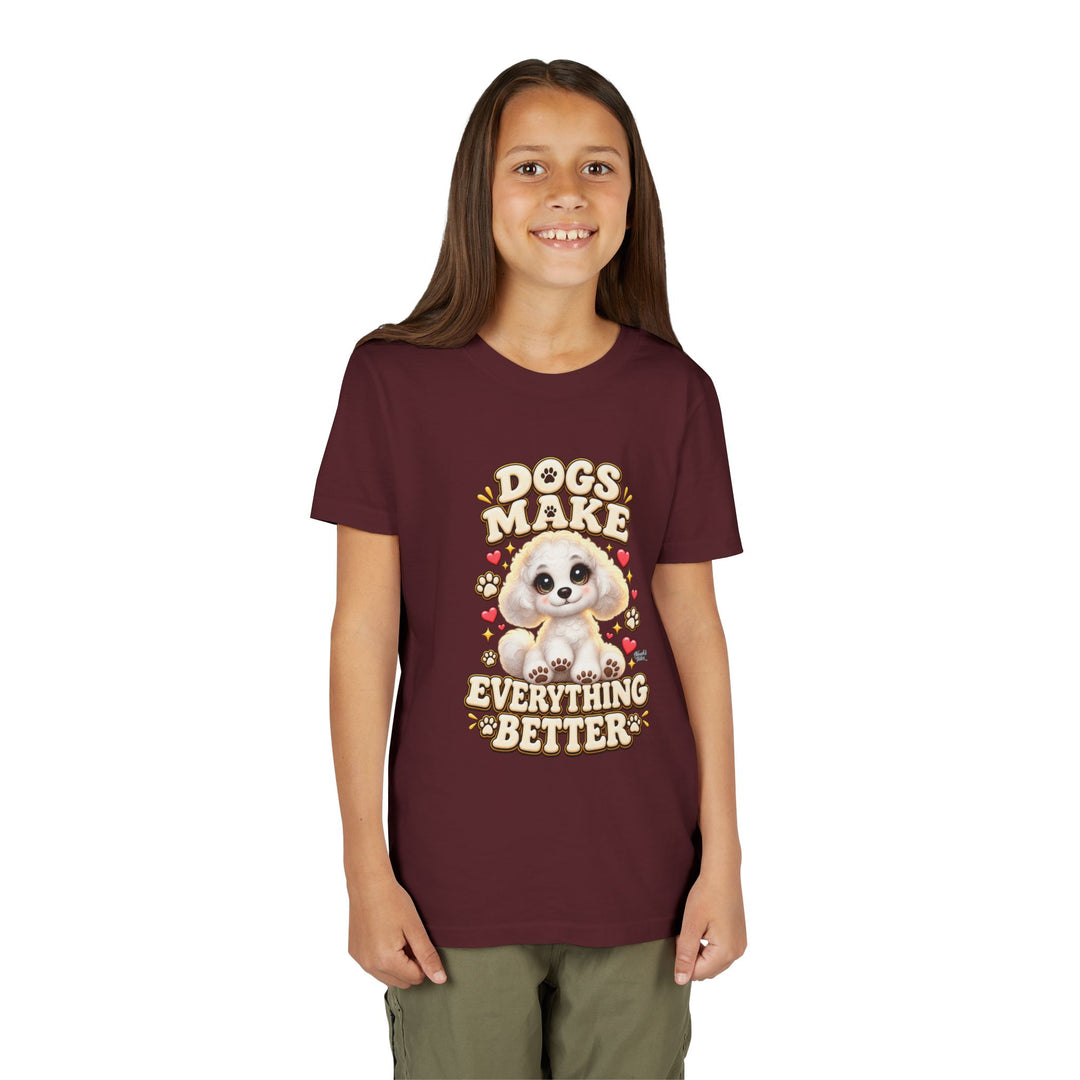 Noah’s Tales™ Dogs Make Everything Better | Coco Girl's Bella T-Shirt