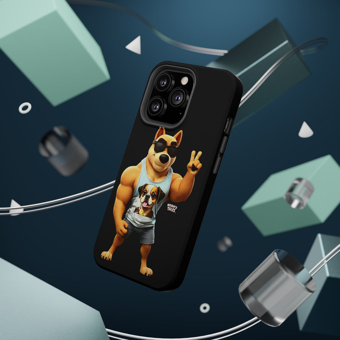 Noah’s Tales™ Ranger Magnet Phone Case Pet Lover Phone Cover Funny Phone Case Unique Gift for Dog Owners Quirky Dog Design