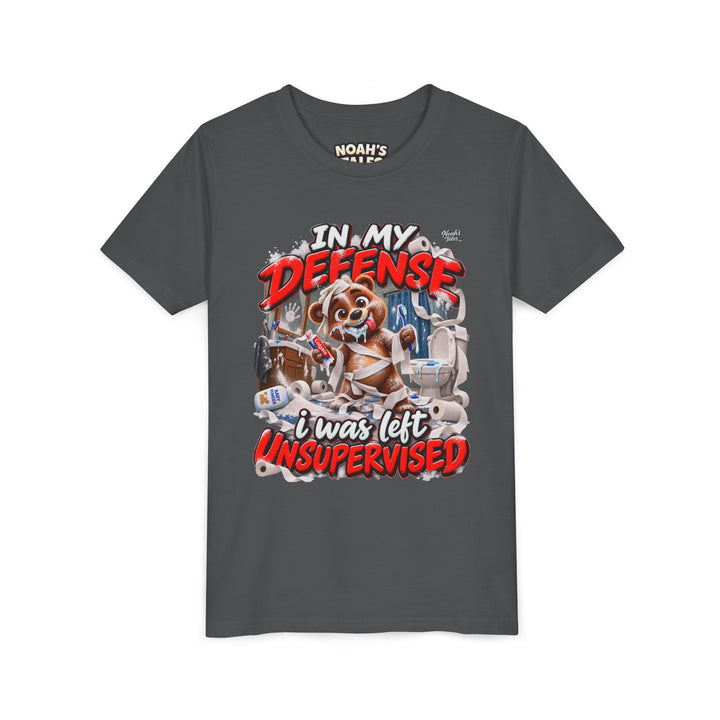 Noah’s Tales™ In My Defense I Was Left Unsupervised | Baxter Girl's Bella T-Shirt