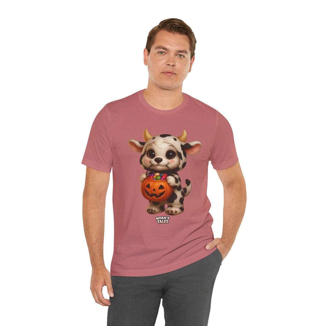 Noah’s Tales™ Cow Halloween Costume Coco Men's Bella T-Shirt