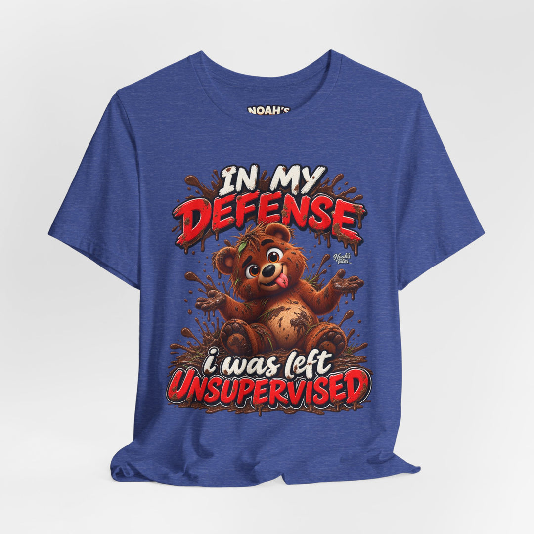 Noah’s Tales™ In My Defense I Was Left Unsupervised | Baxter Men's T-Shirt