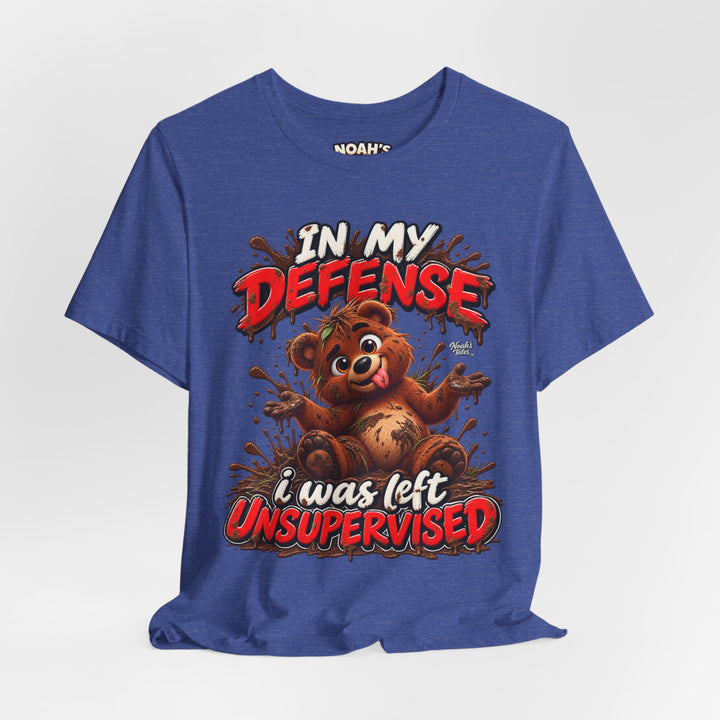 Noah’s Tales™ In My Defense I Was Left Unsupervised | Baxter Men's T-Shirt