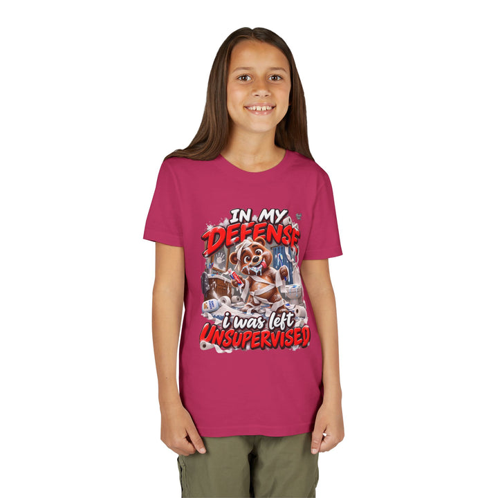 Noah’s Tales™ In My Defense I Was Left Unsupervised | Baxter Girl's Bella T-Shirt