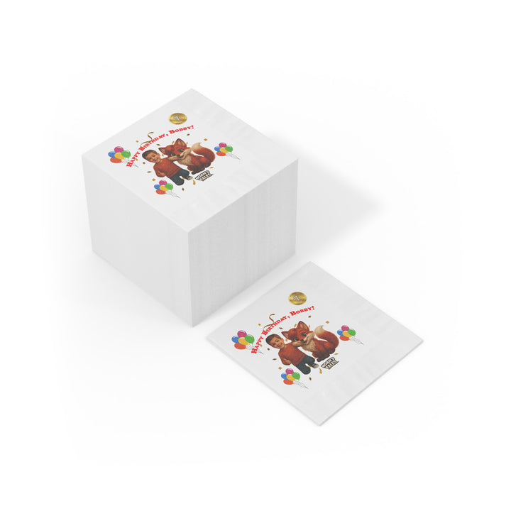 Noah’s Tales™ Personalized Birthday Napkins, Customized Party Napkins for Kids