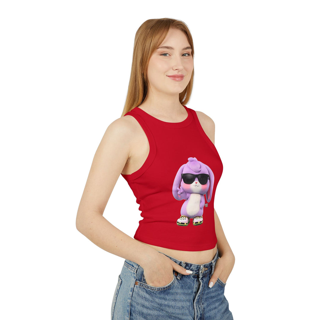 Noah’s Tales™ Trendy Graphic Tank Top for Women Cute Casual Wear Summer Outfit Gift for Her Cute Animal Illustration