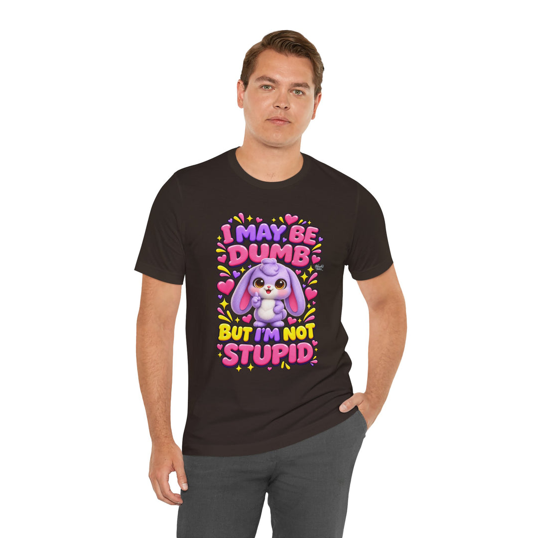 Noah’s Tales™ I May Be Dumb But I’m Not Stupid | Lilac Men's T-Shirt