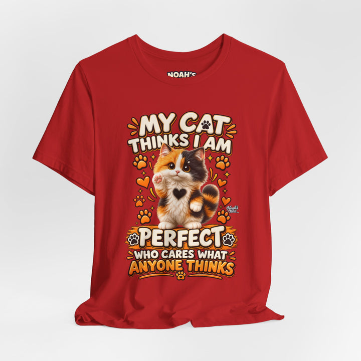 Noah’s Tales™ My Cat Thinks I Am Perfect | Tommy Men's T-Shirt