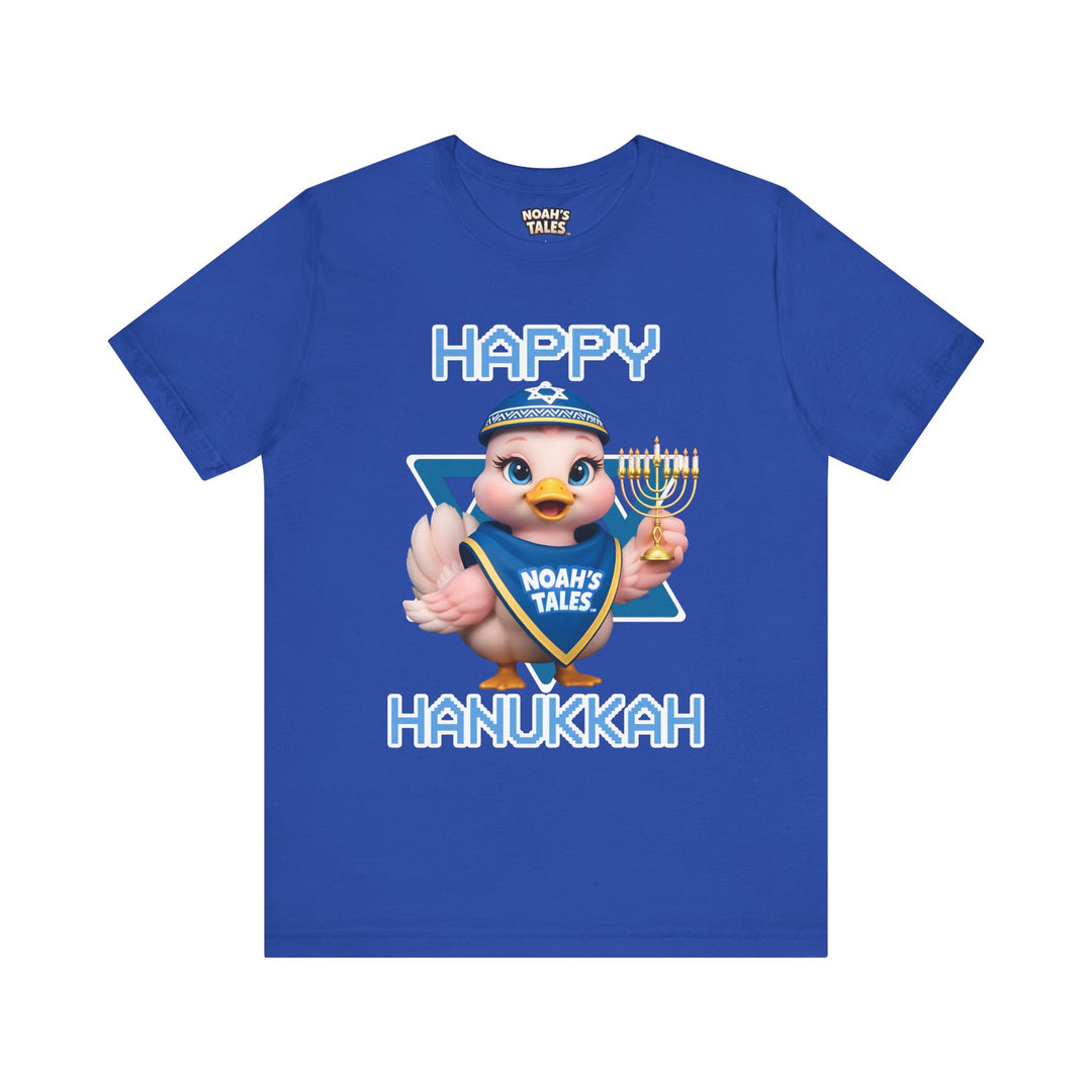 Noah’s Tales™ Happy Hanukkah Luna Men's Bella T-Shirt
