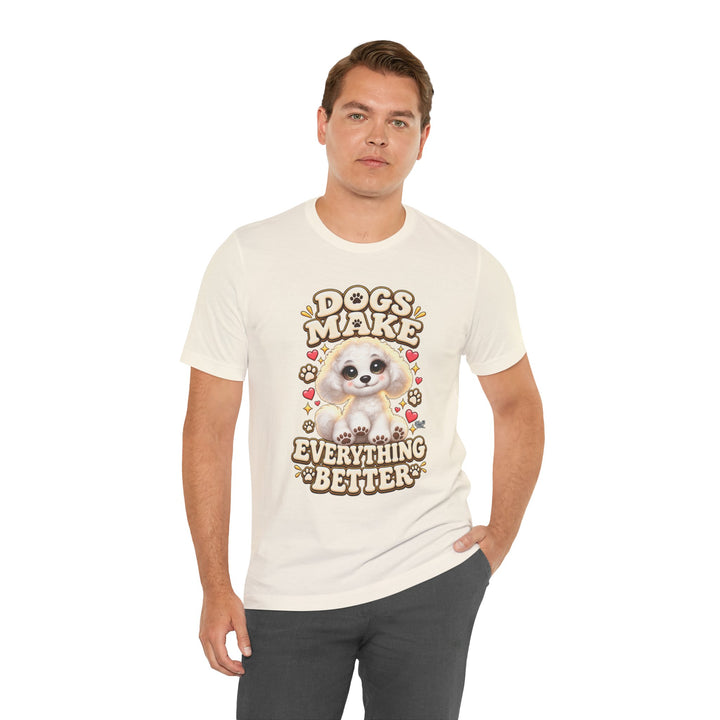 Noah’s Tales™ Dogs Make Everything Better | Coco Men's T-Shirt