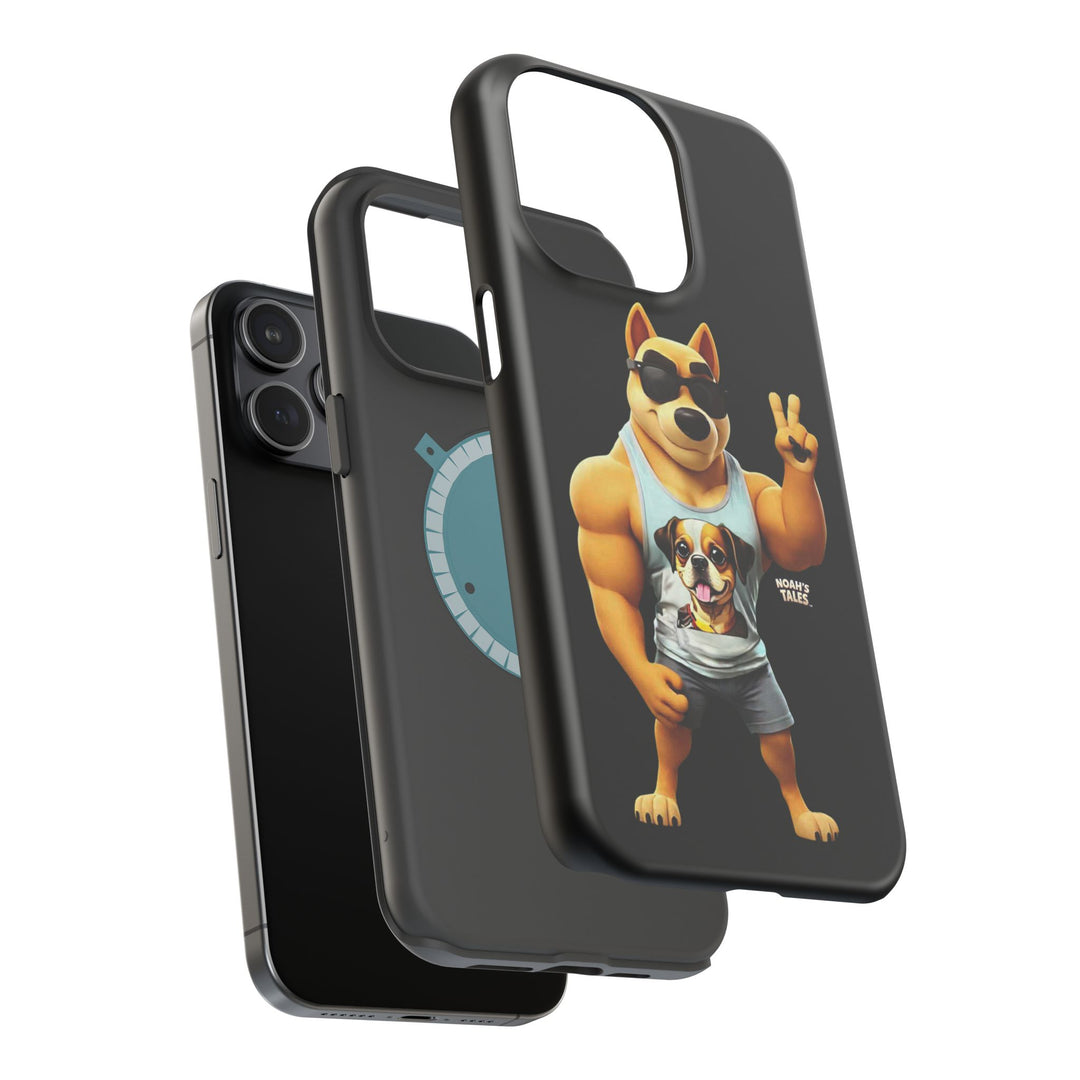 Noah’s Tales™ Ranger Magnet Phone Case Pet Lover Phone Cover Funny Phone Case Unique Gift for Dog Owners Quirky Dog Design