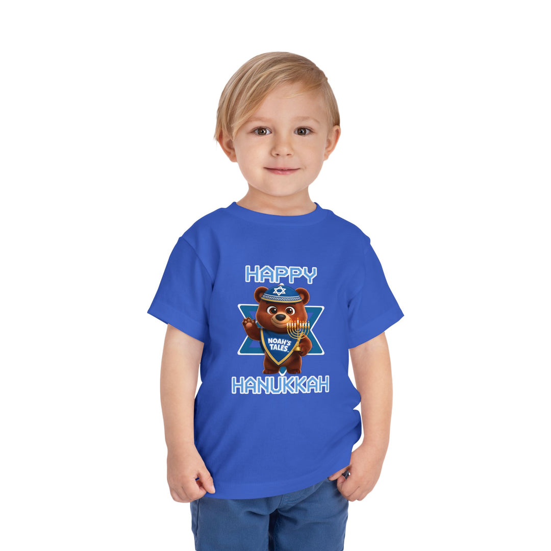 Noah’s Tales™ Happy Hanukkah Bear Boy's Bella T-Shirt