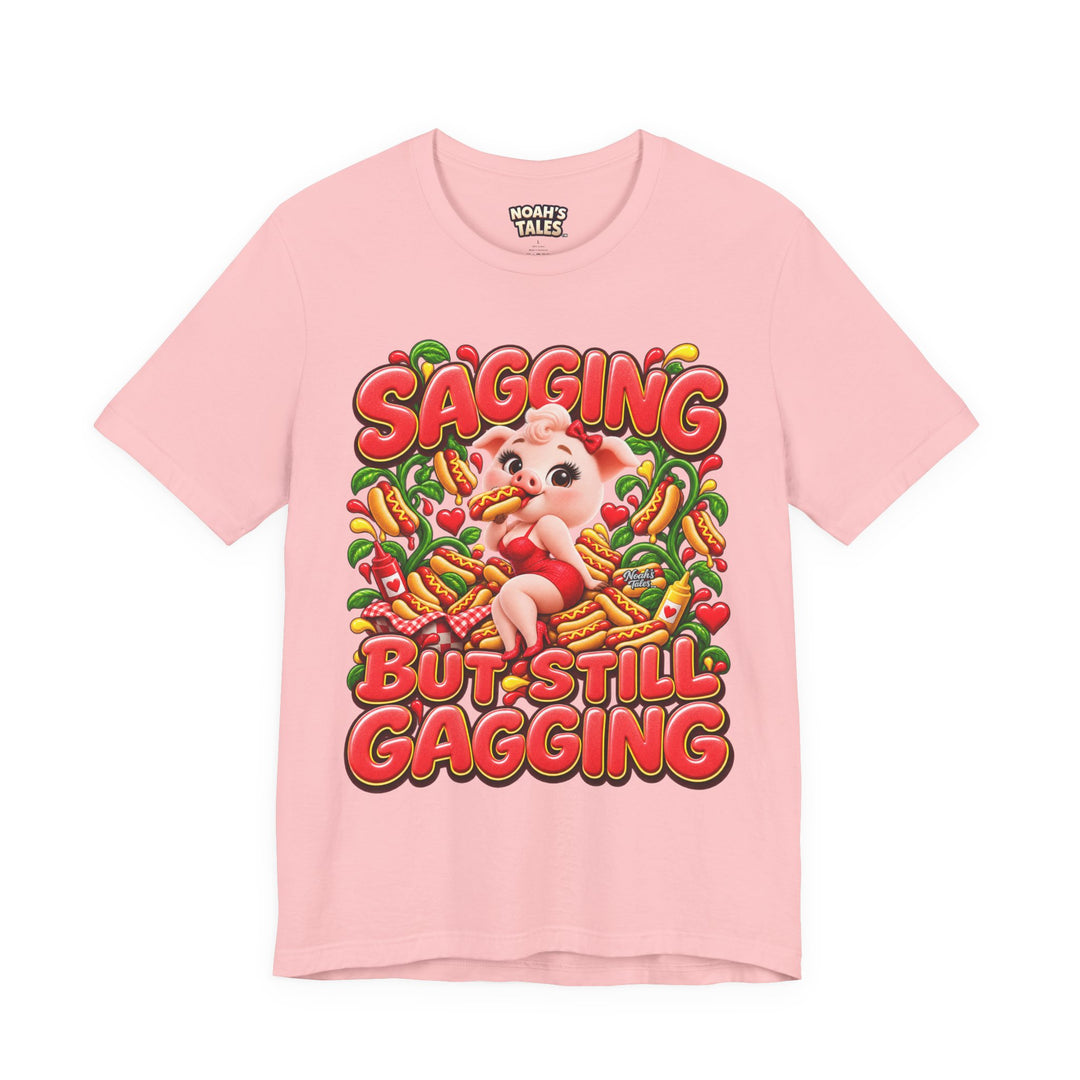 Noah’s Tales™ Sagging But Still Gagging | Pip Girlfriend Women's Bella T-Shirt