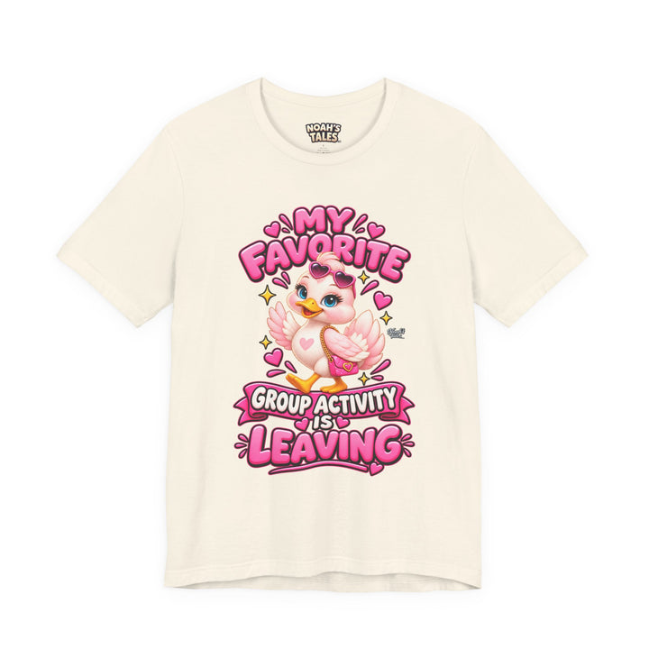 Noah’s Tales™ My Favorite Group Activity Is Leaving | Luna Women's Bella T-Shirt