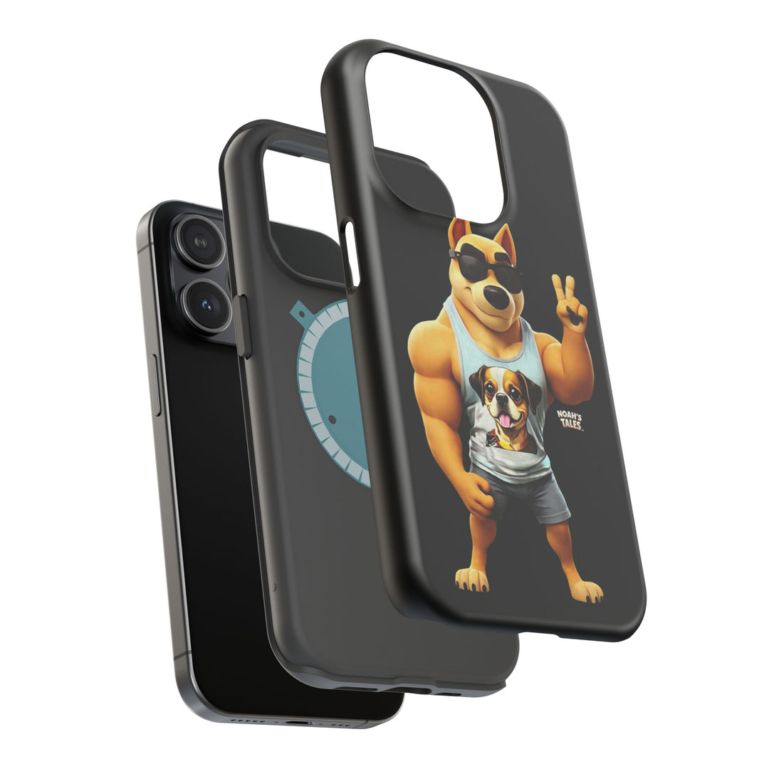 Noah’s Tales™ Ranger Magnet Phone Case Pet Lover Phone Cover Funny Phone Case Unique Gift for Dog Owners Quirky Dog Design