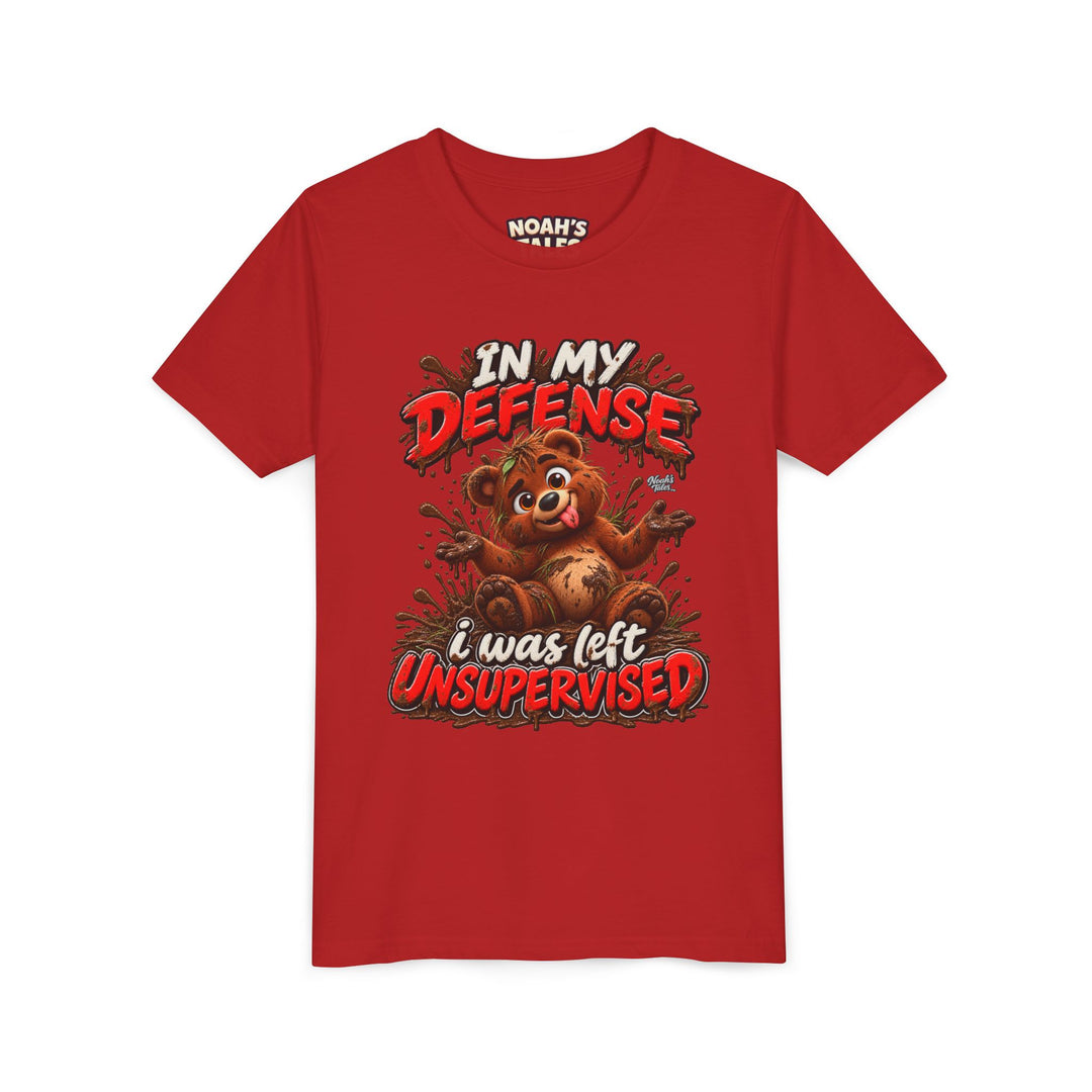 Noah’s Tales™ In My Defense I Was Left Unsupervised | Baxter Girl's Bella T-Shirt