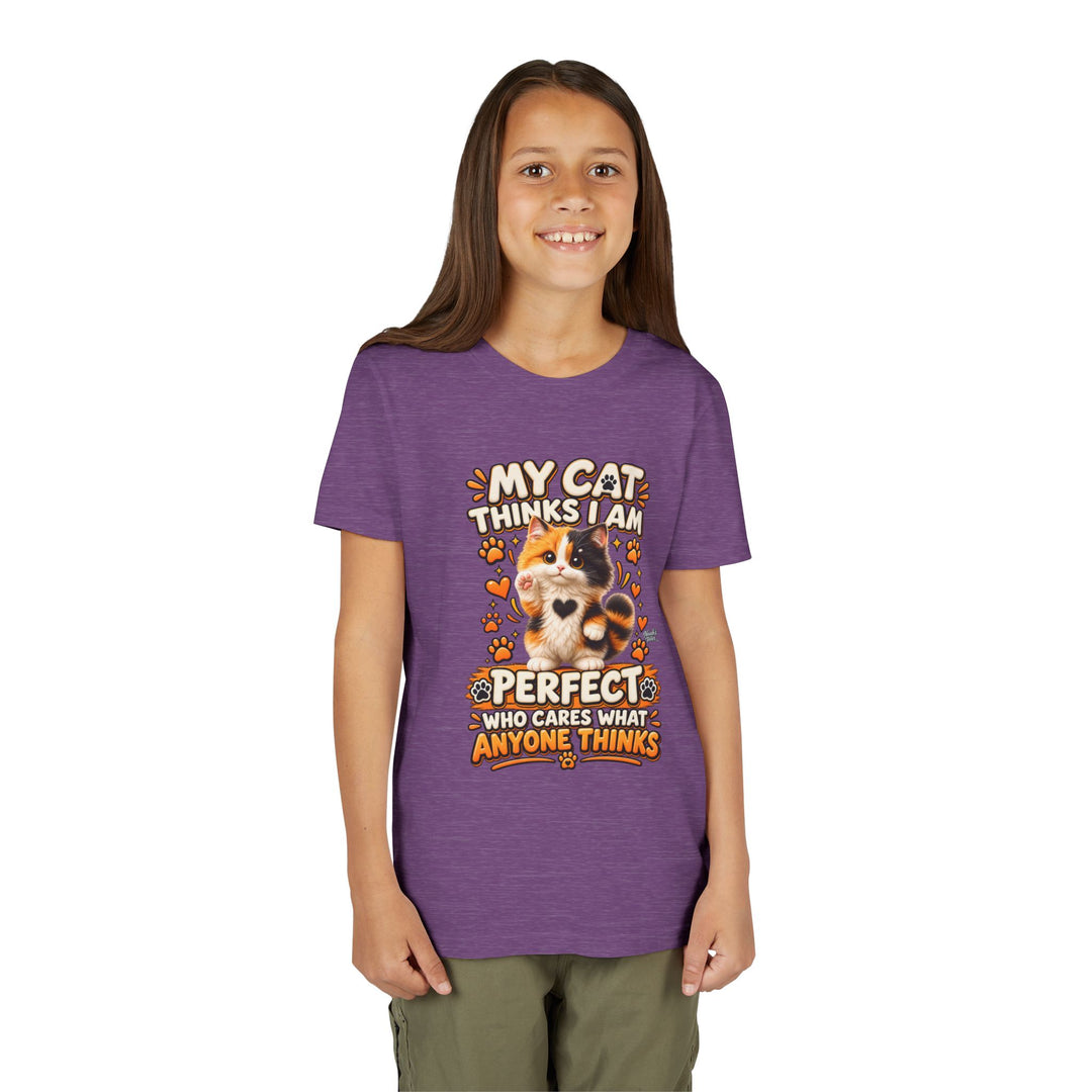 Noah’s Tales™ My Cat Thinks I Am Perfect | Tommy Girl's Bella T-Shirt