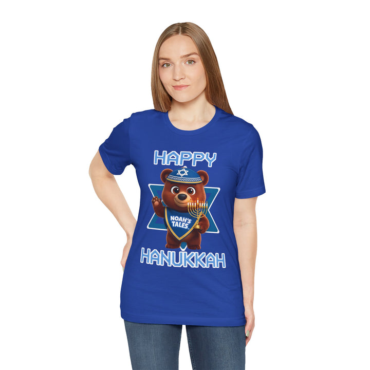 Noah’s Tales™ Happy Hanukkah Bear Women's T-Shirt