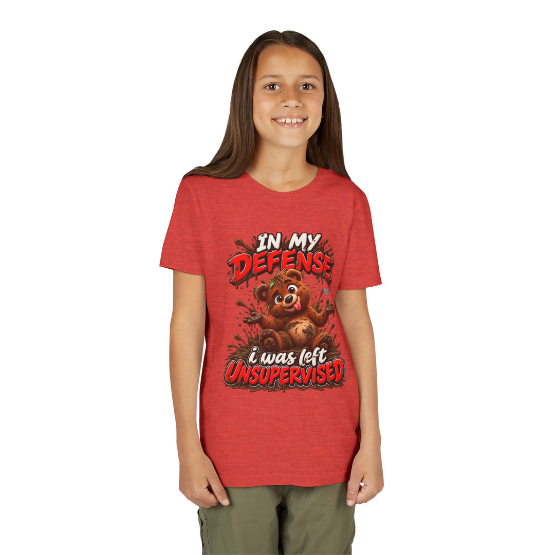 Noah’s Tales™ In My Defense I Was Left Unsupervised | Baxter Girl's Bella T-Shirt