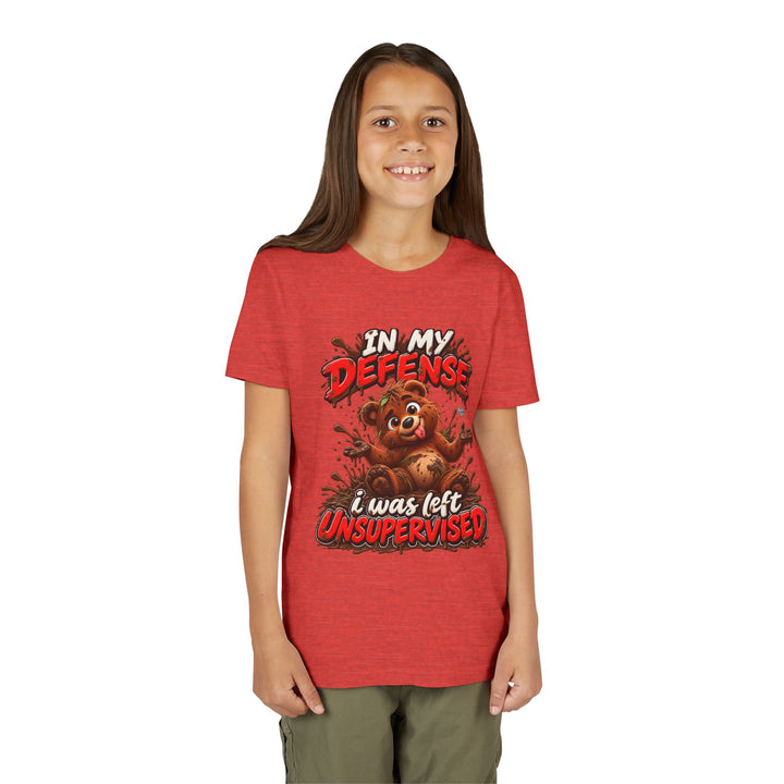 Noah’s Tales™ In My Defense I Was Left Unsupervised | Baxter Girl's Bella T-Shirt