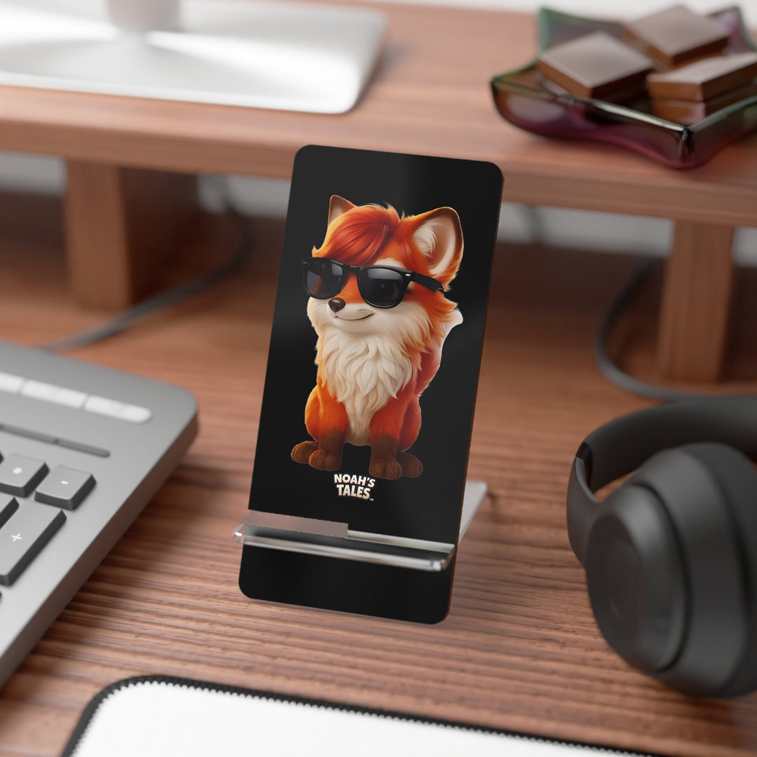 Noah’s Tales™ Ember Smartphone Stand Cute Tech Accessory Desk Decor Gift for Animal Lovers Fox Lover Gift Easter Gift