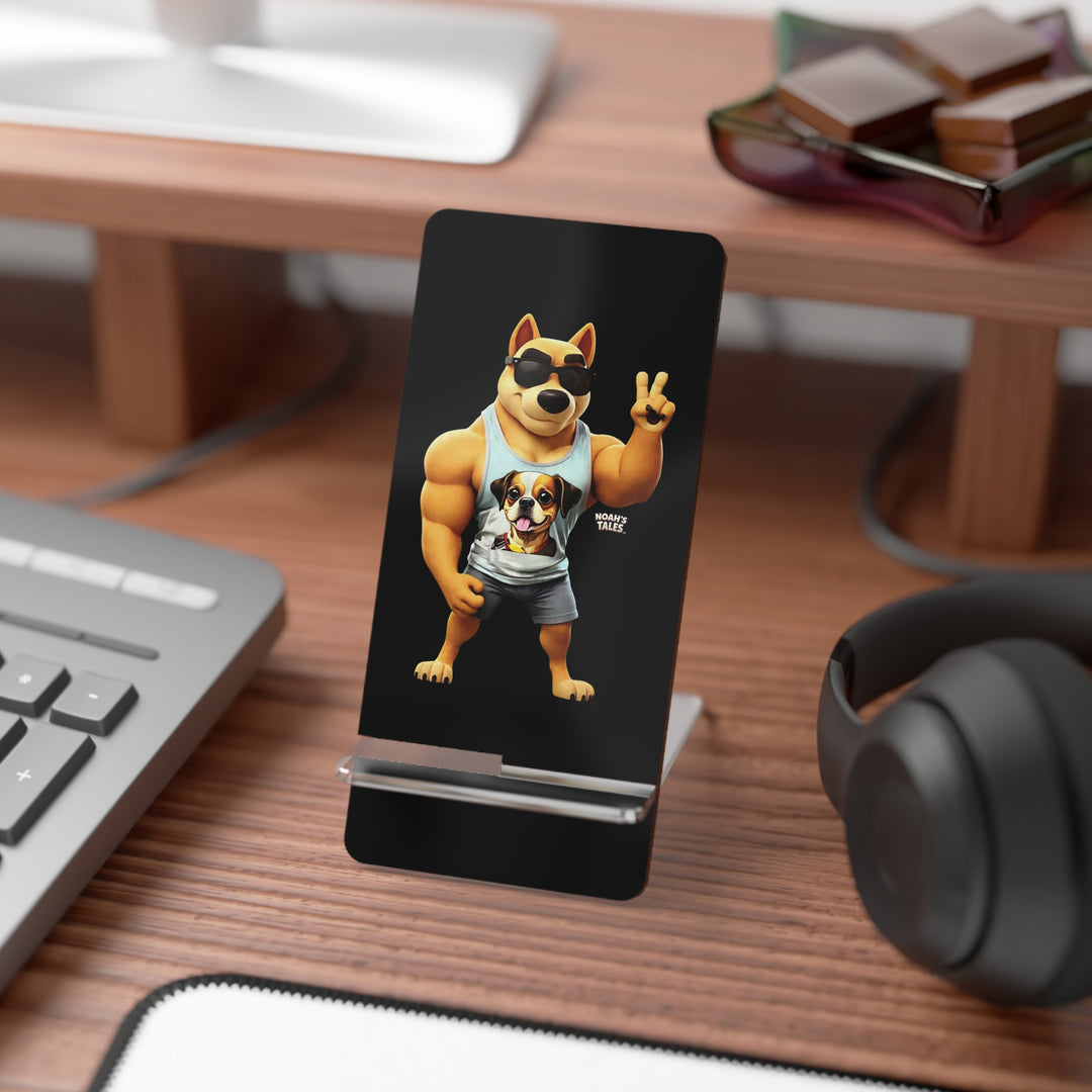 Noah’s Tales™ Ranger Mobile Display Stand Phone Holder Pet Lover Gift Desk Organizer Tech Accessories