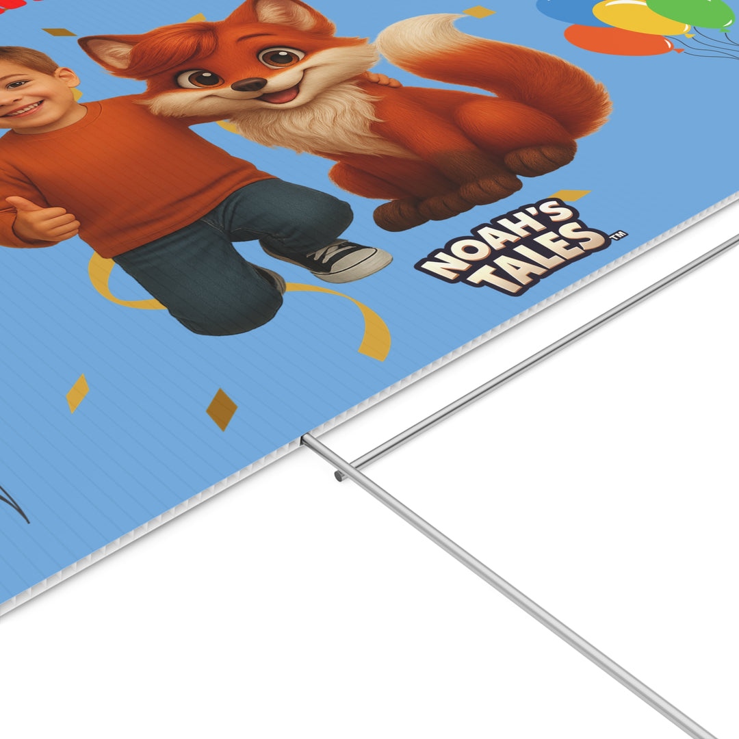 Noah’s Tales™ Personalized Happy Birthday Yard Sign