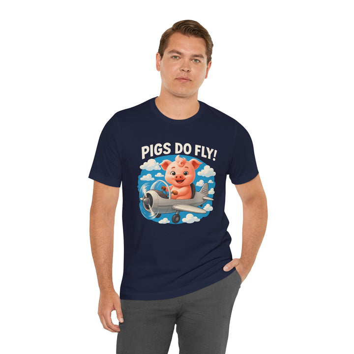 Noah’s Tales™ Pigs Do Fly Men Bella T-Shirt