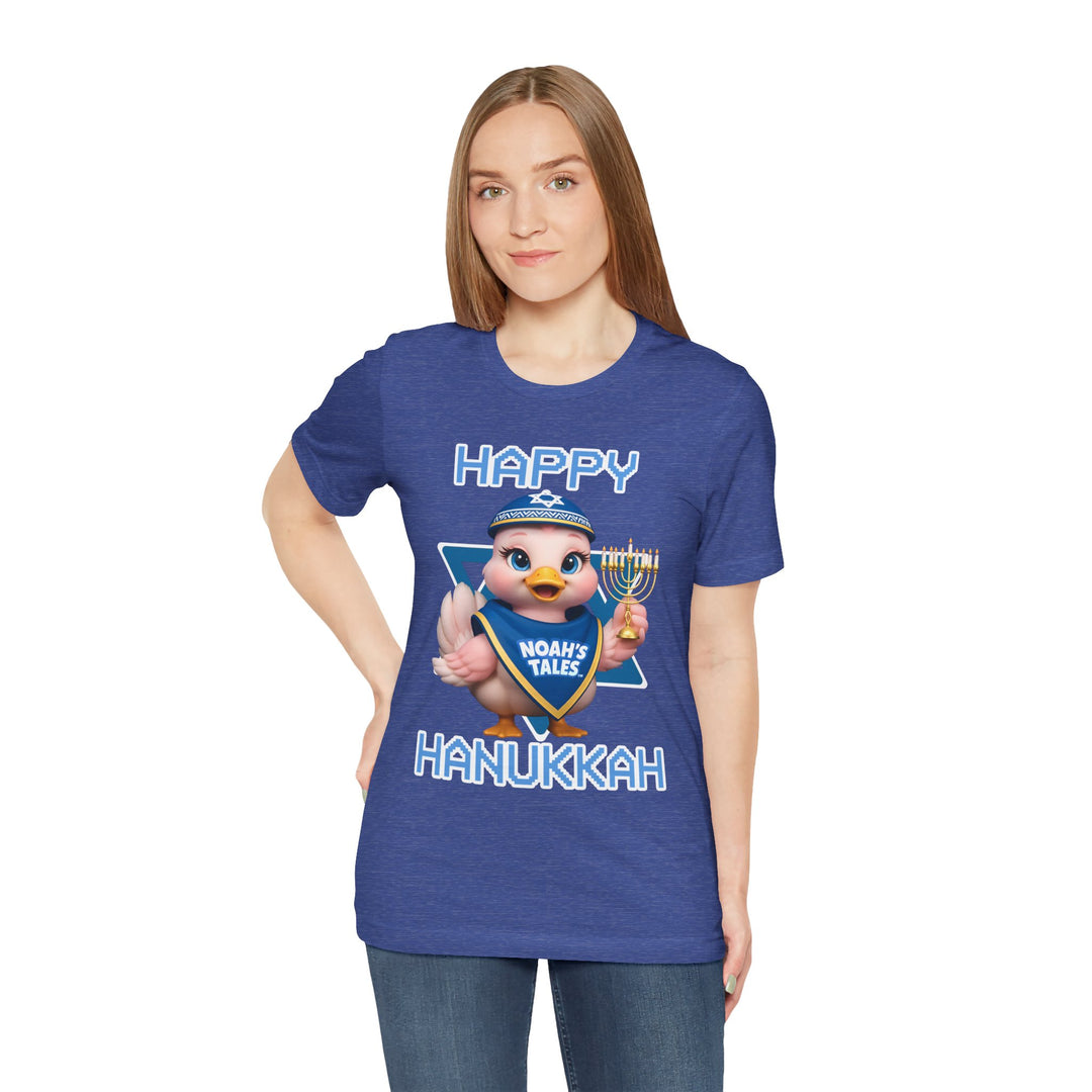 Noah’s Tales™ Happy Hanukkah Luna Women's Bella T-Shirt