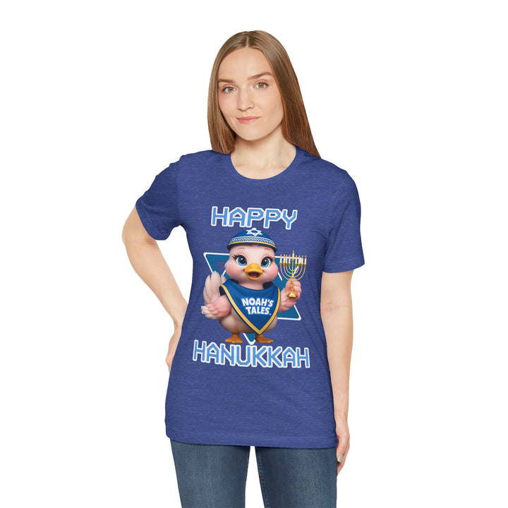 Noah’s Tales™ Happy Hanukkah Luna Women's Bella T-Shirt