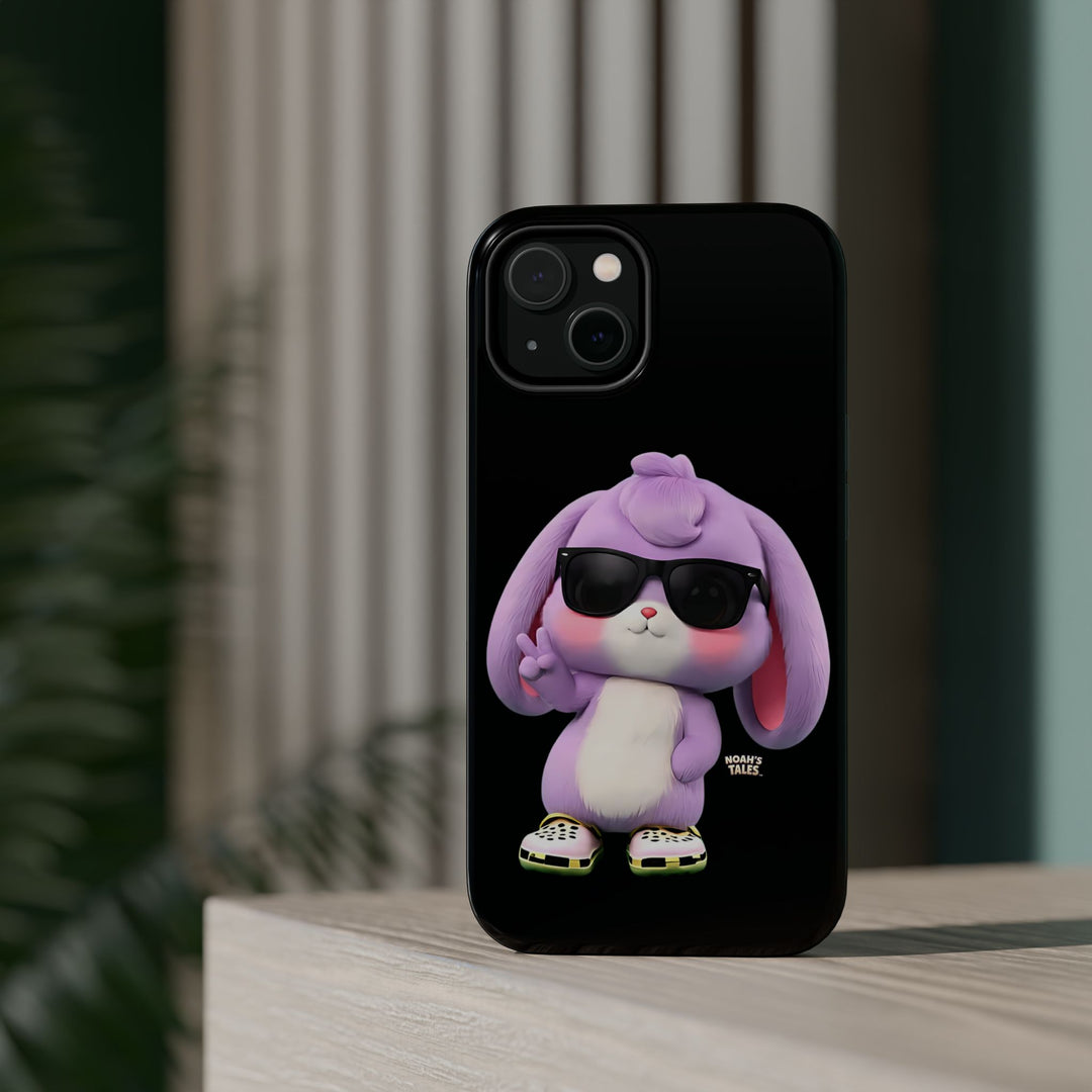 Noah’s Tales™ Lilac Phone Case Vibrant Protective cover Fun Gift for Kids and Teens Unique Cartoon Design