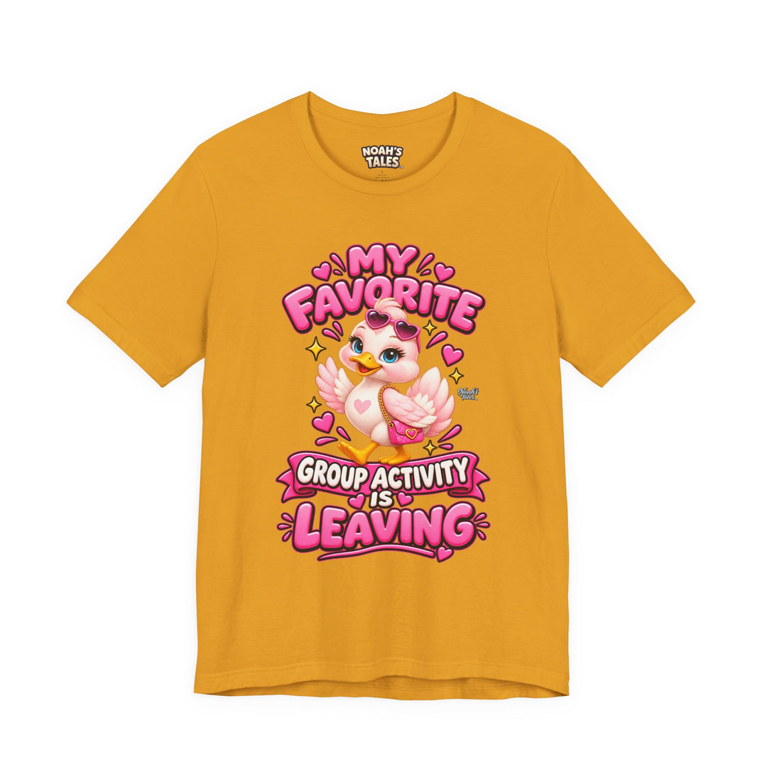 Noah’s Tales™ My Favorite Group Activity Is Leaving | Luna Women's Bella T-Shirt