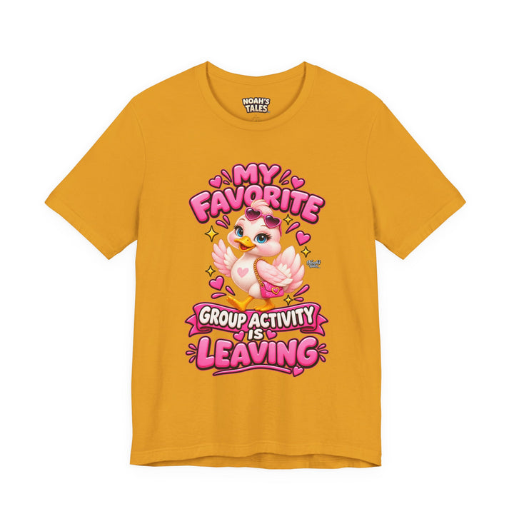 Noah’s Tales™ My Favorite Group Activity Is Leaving | Luna Women's Bella T-Shirt