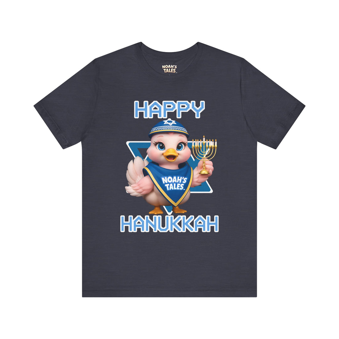 Noah’s Tales™ Happy Hanukkah Luna Men's Bella T-Shirt