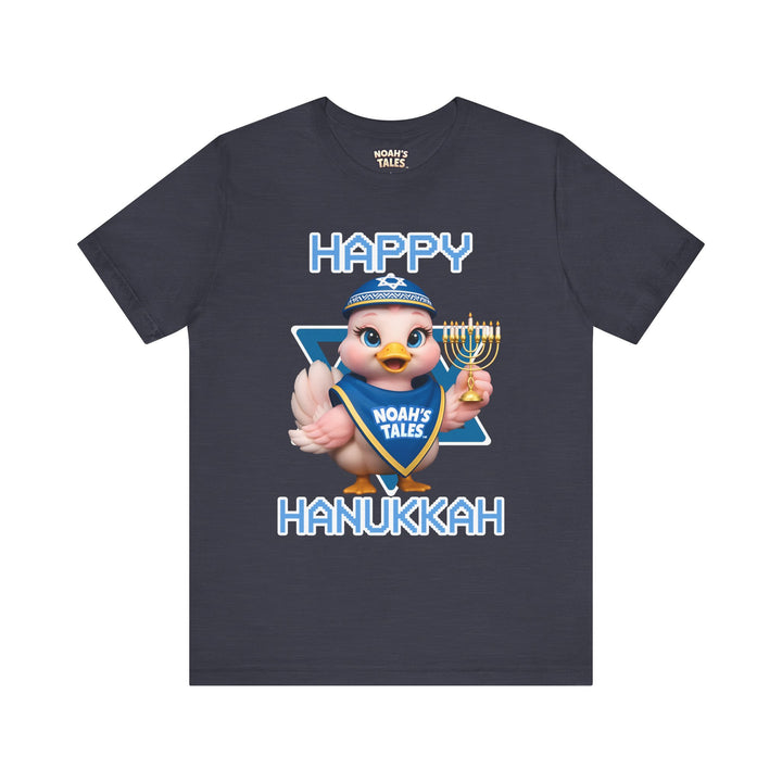 Noah’s Tales™ Happy Hanukkah Luna Men's Bella T-Shirt