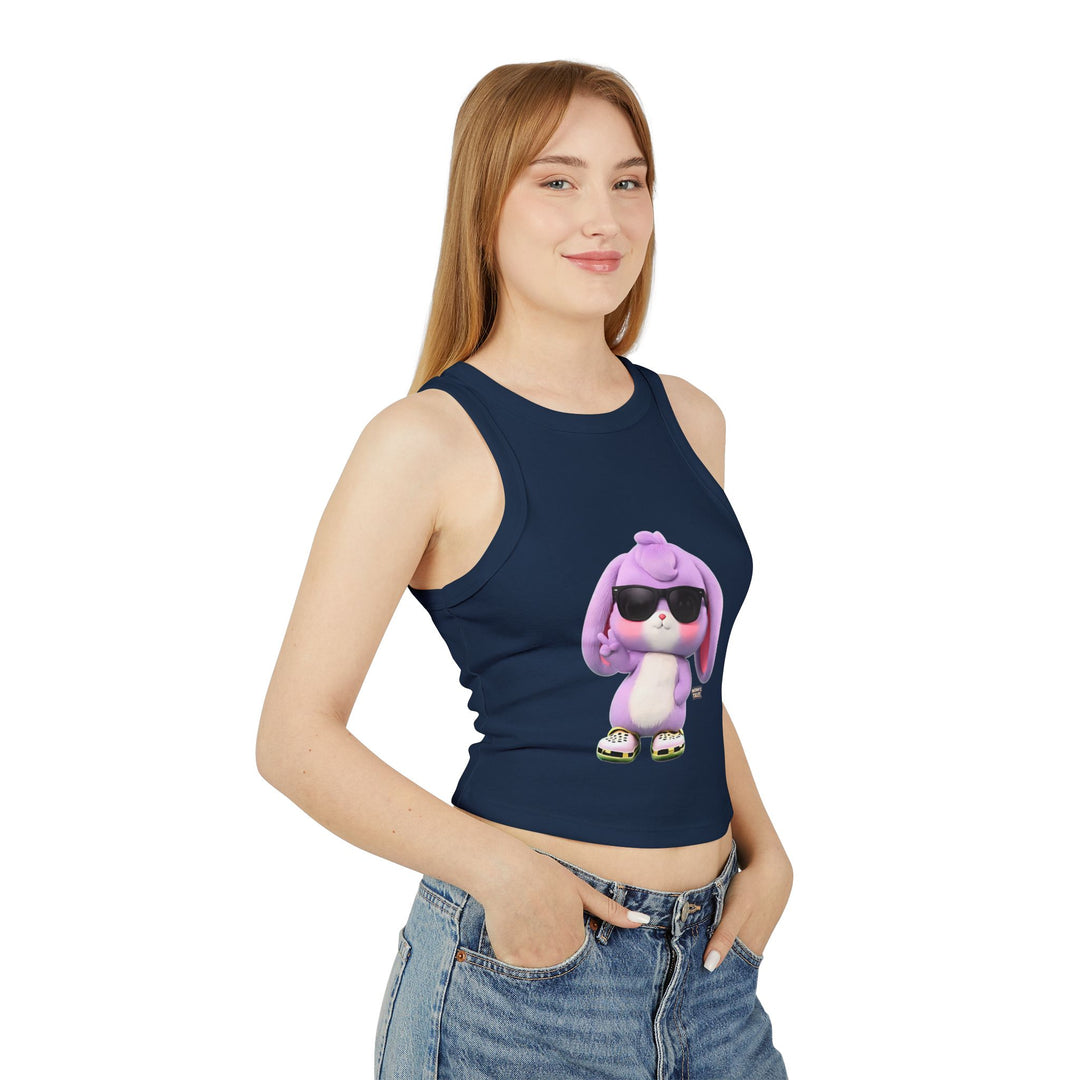 Noah’s Tales™ Trendy Graphic Tank Top for Women Cute Casual Wear Summer Outfit Gift for Her Cute Animal Illustration