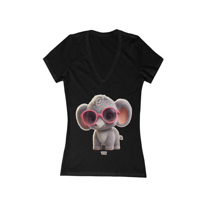 Noah’s Tales™ Cool Ellie Belle Women's V-Neck Bella T-Shirt